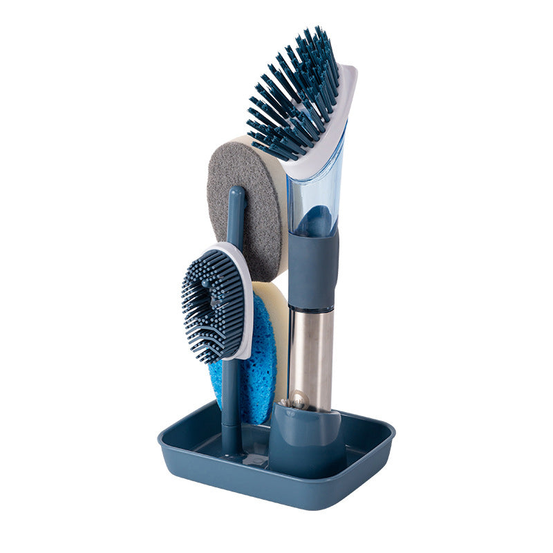 4-in-1 Soap Dispensing Dish Brush Set