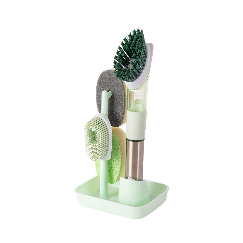 4-in-1 Soap Dispensing Dish Brush Set