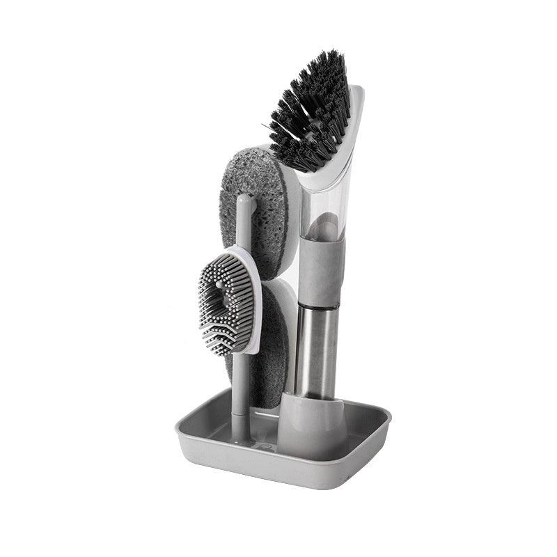 4-in-1 Soap Dispensing Dish Brush Set