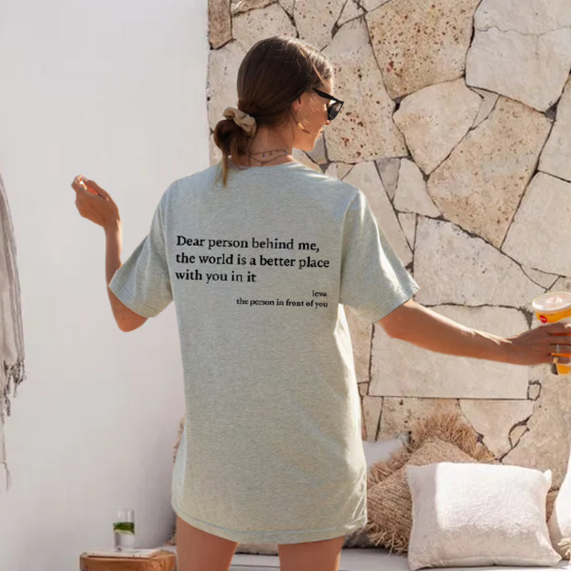 'Dear Person Behind Me' Unisex T-Shirt
