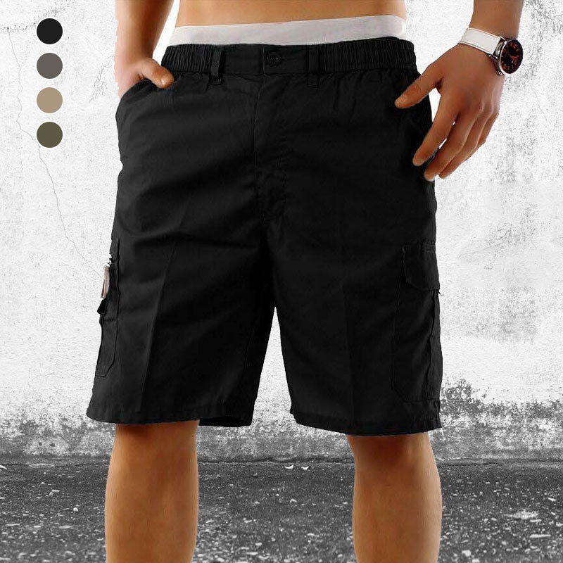 Men’s Elasticated Waist Cargo Shorts