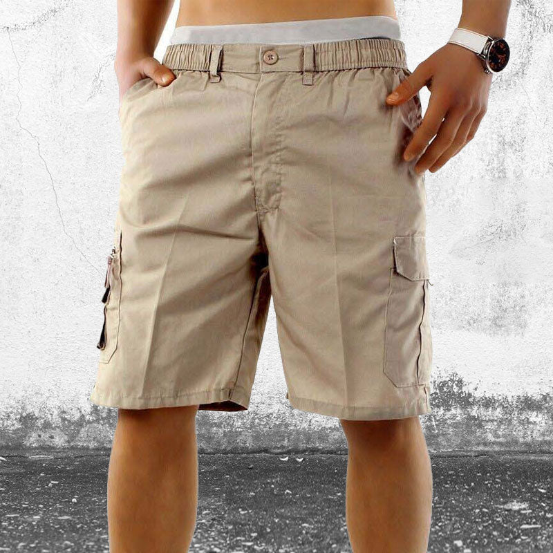 Men’s Elasticated Waist Cargo Shorts