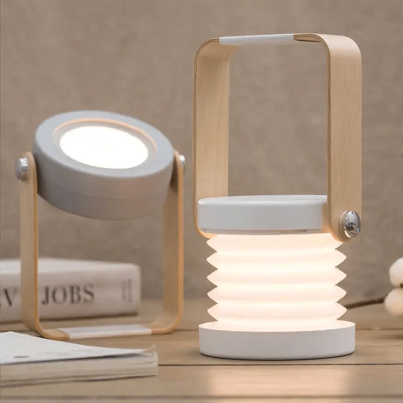 Creative Wooden Telescopic Lamp
