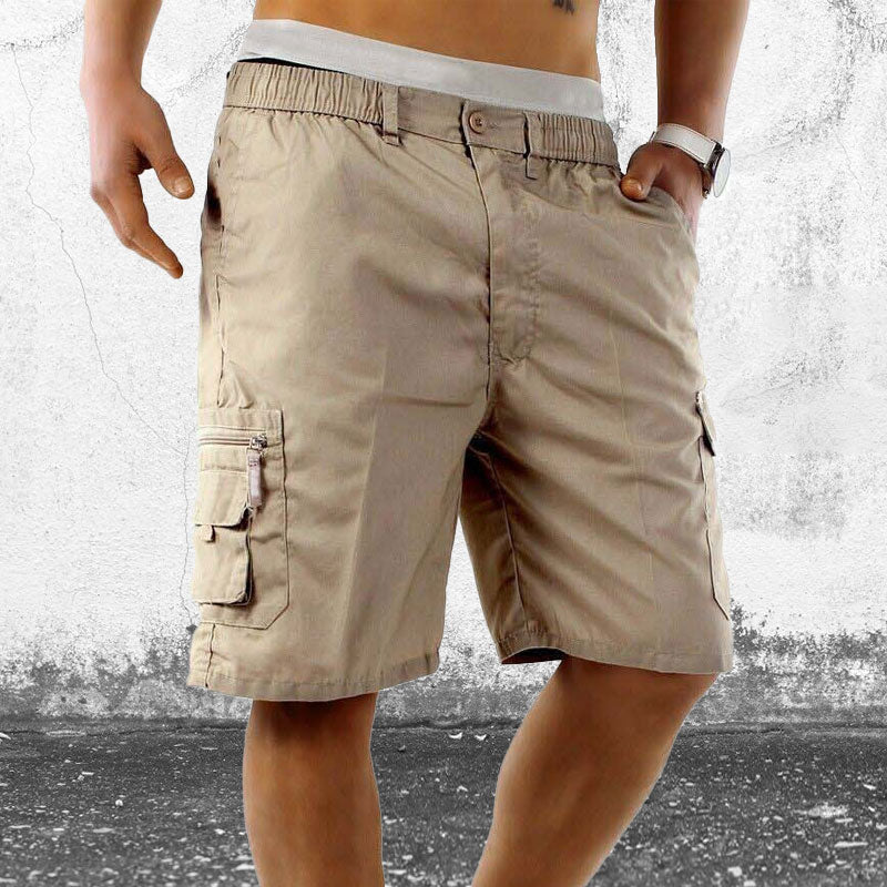 Men’s Elasticated Waist Cargo Shorts