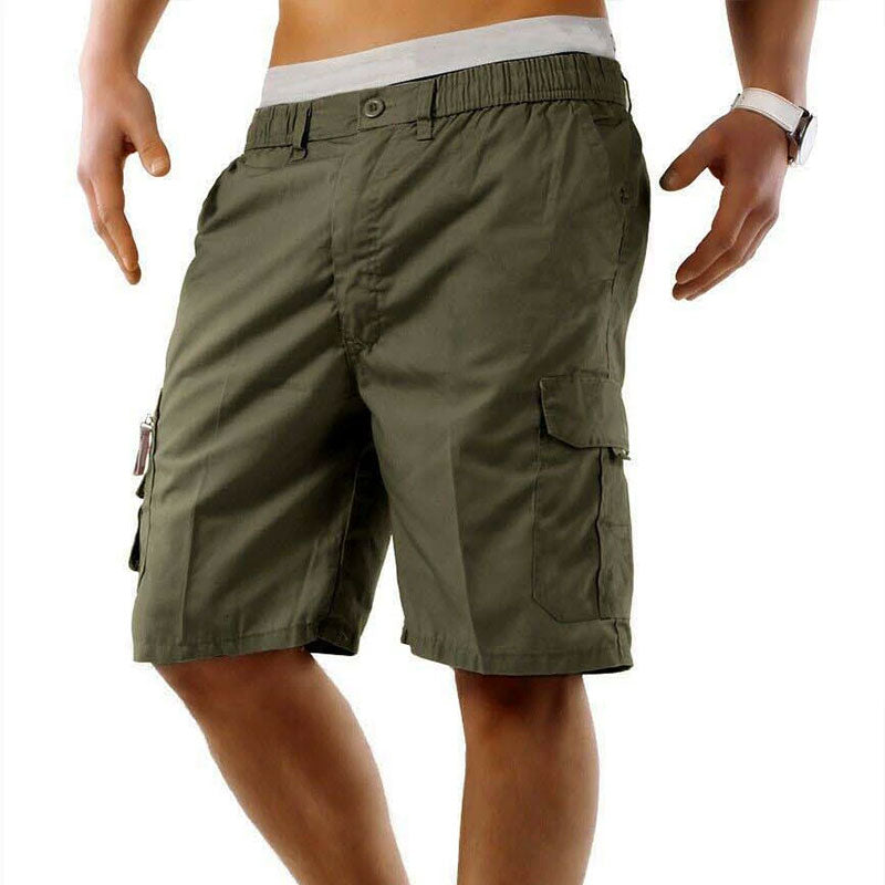 Men’s Elasticated Waist Cargo Shorts