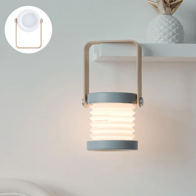 Creative Wooden Telescopic Lamp