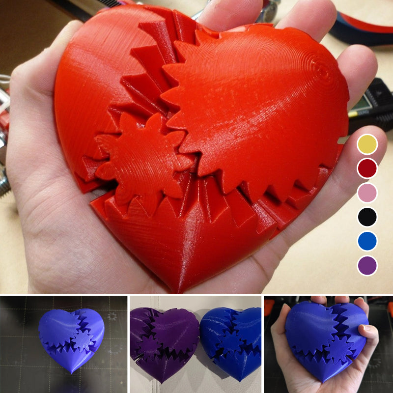 💗3D Printed Heart Gears💗