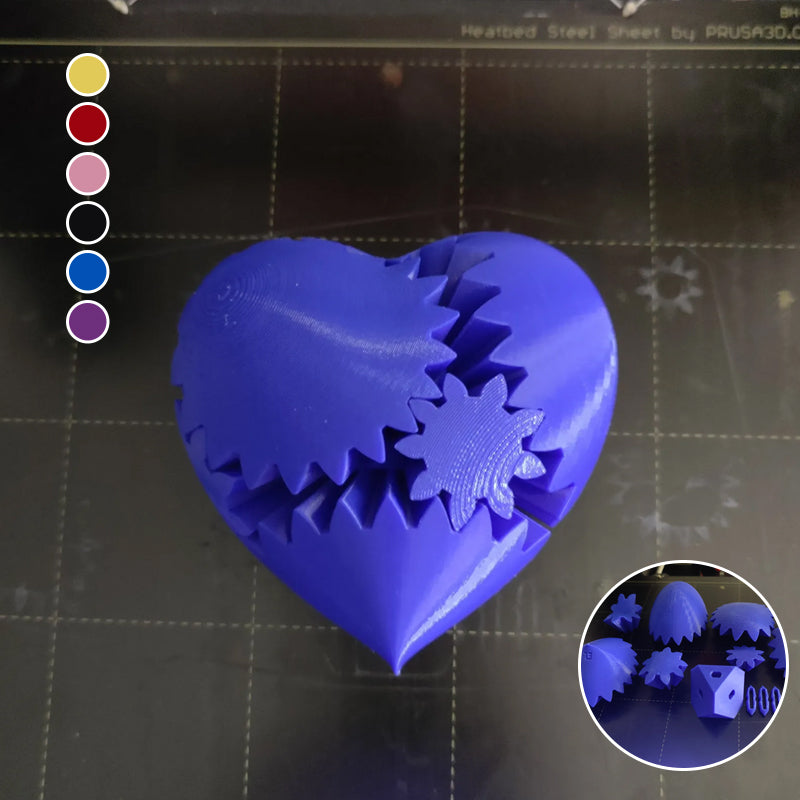 💗3D Printed Heart Gears💗