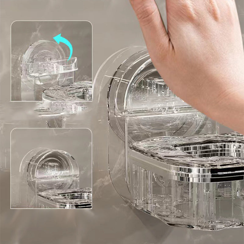 Rotating Hair Dryer Rack Punch-Free