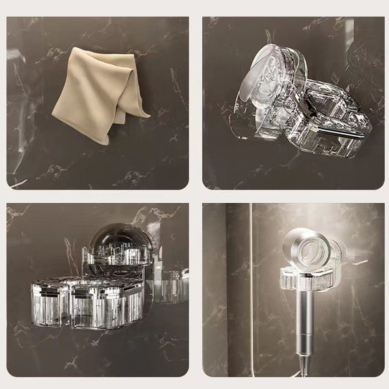 Rotating Hair Dryer Rack Punch-Free