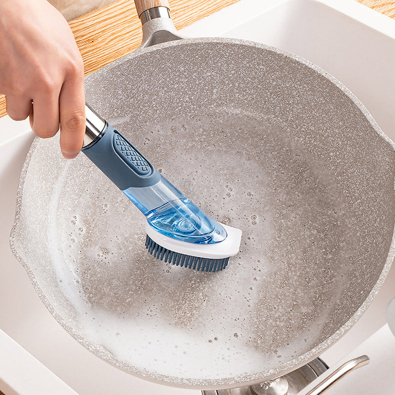 4-in-1 Soap Dispensing Dish Brush Set