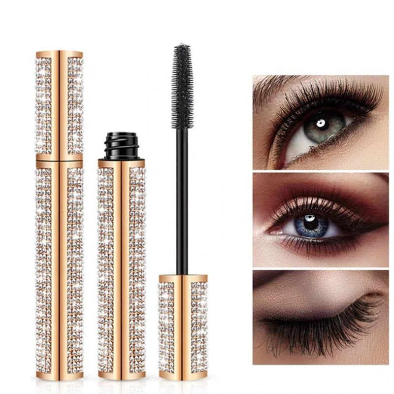 Flash Diamond Waterproof Silk Fiber Thick Lengthening Mascara