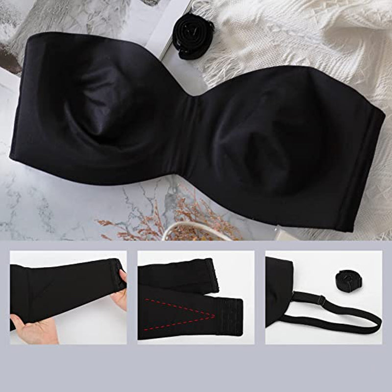 Pre Sale Discount>>Full Support Non-Slip Convertible Bandeau Bra