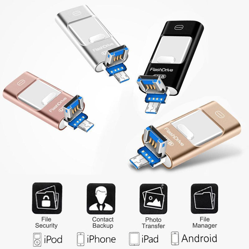 Portable Mobile Hard Flash Drive for Mobile Phone （ ios and android）