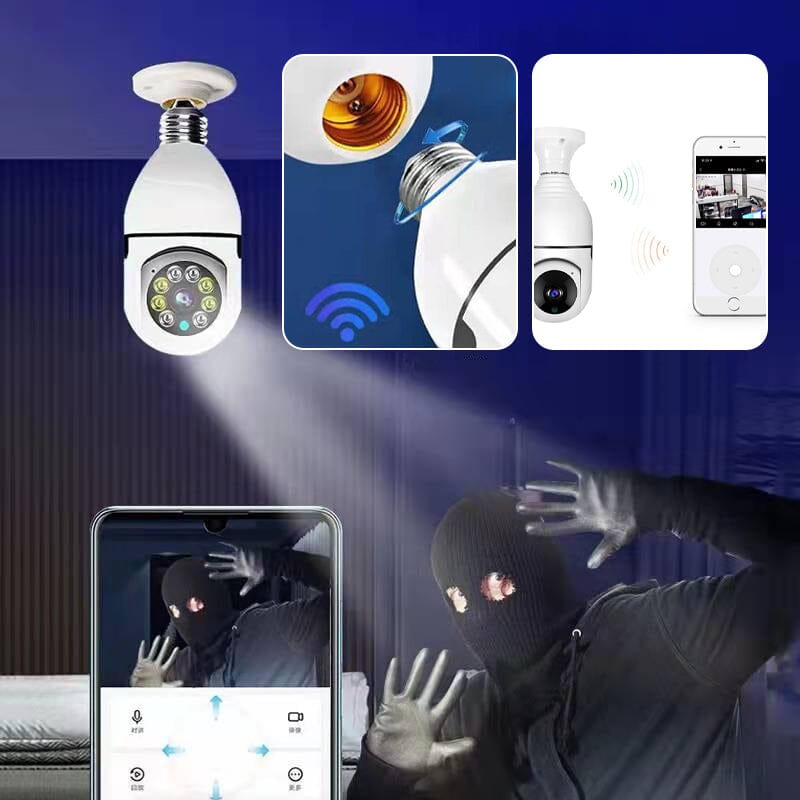 Wireless Wifi Light Bulb Camera / Security Camera