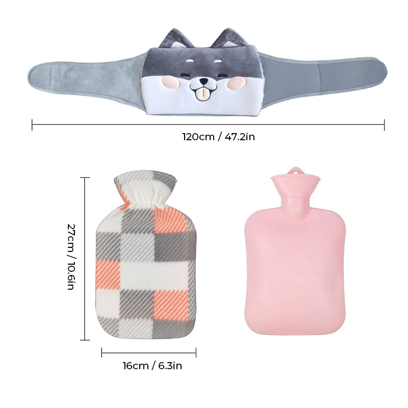 🔥Plush Refillable Hot Water Bottle Belt🔥-3 pieces