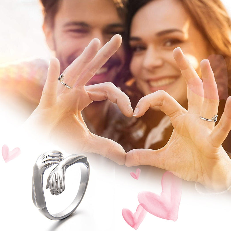 2022 New-Couple Hug Ring Romantic Gift