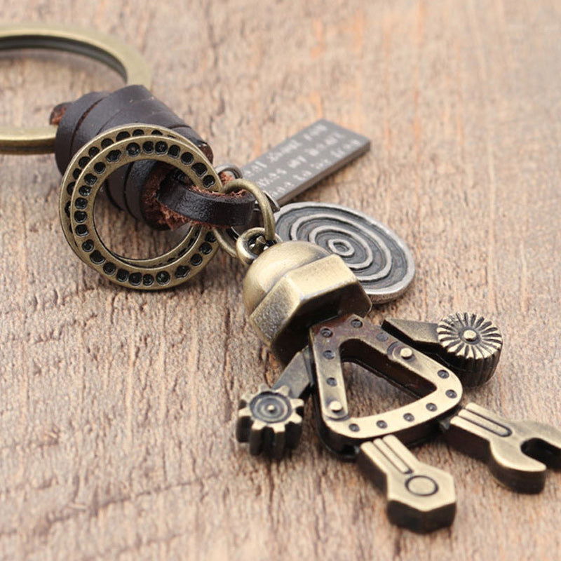 Wrench Robot Keychain