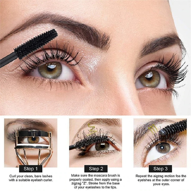 Flash Diamond Waterproof Silk Fiber Thick Lengthening Mascara