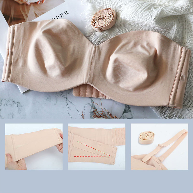 Pre Sale Discount>>Full Support Non-Slip Convertible Bandeau Bra