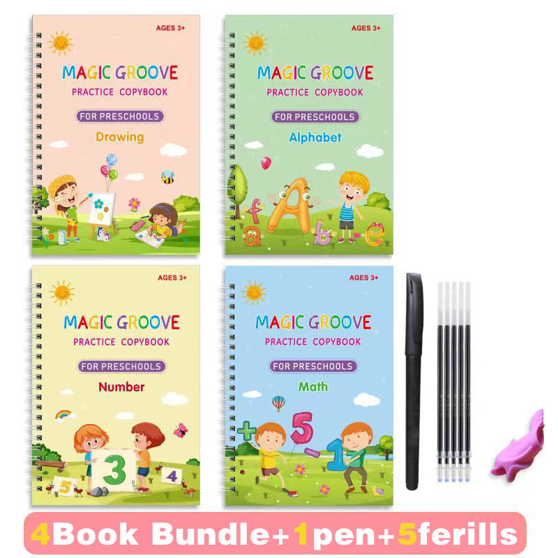 Children's Magic Copybooks(1 Set Of 4 Books)